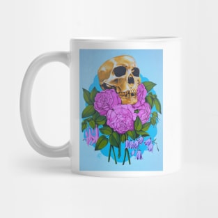 Skull and Flowers Mug